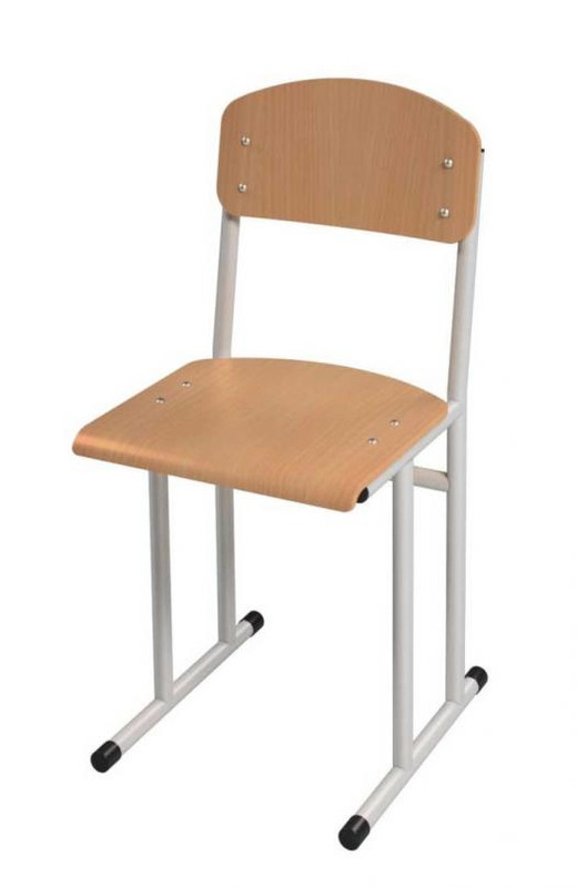 Стілець учнівський полозковий, ростова група №6, АНШАР ГРУП (191212 HPL), хімічно стійке покриття фанери плаcтиком HPL, каркас – посилена кругла труба